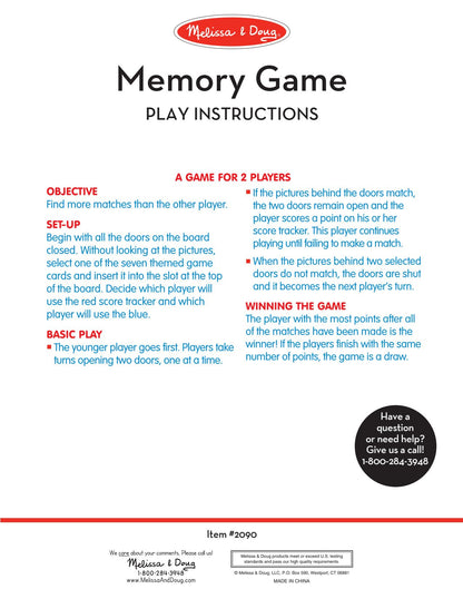 Melissa & Doug Flip-to-Win Portable Wooden Travel Memory Game 🍁 All In One Marketplace Canada