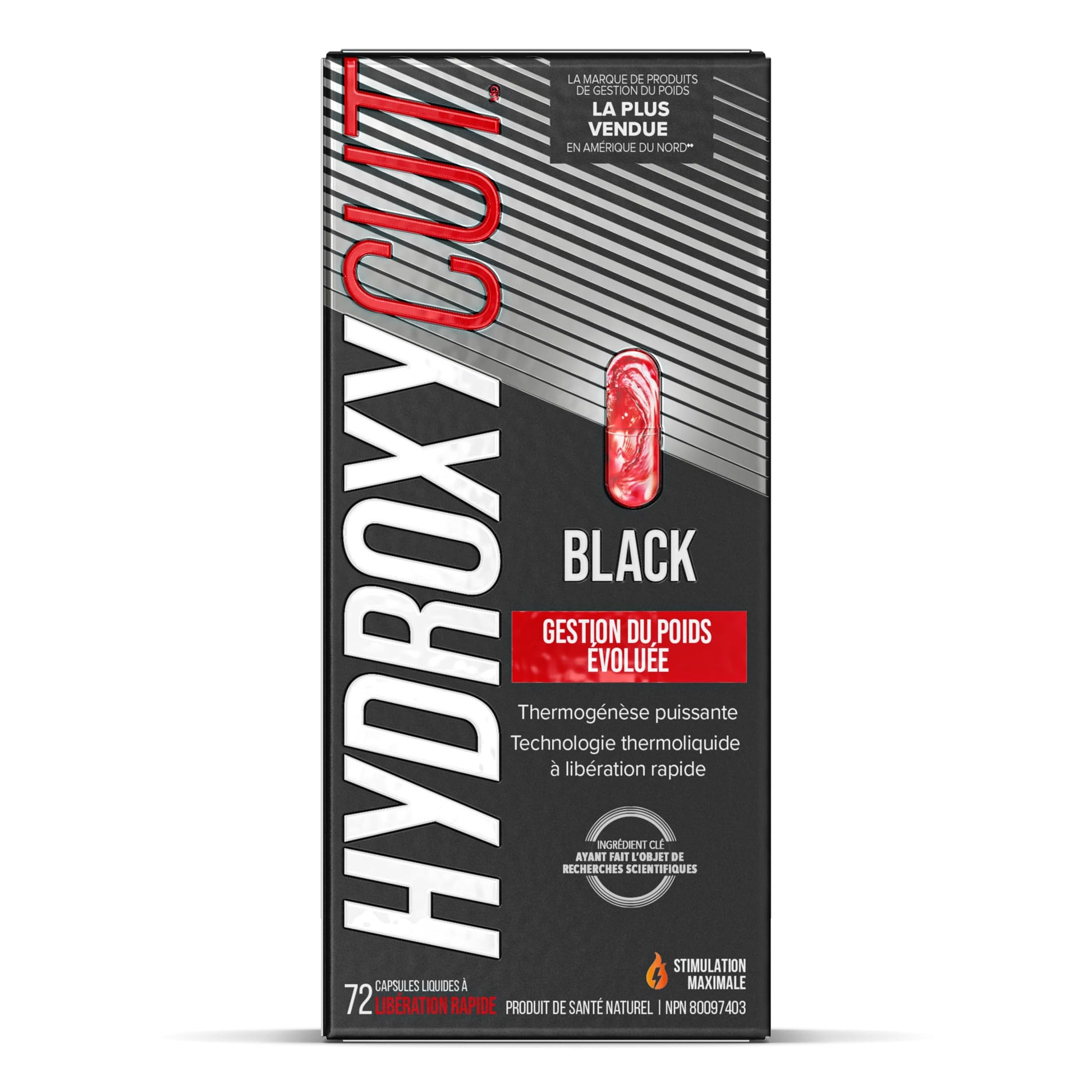 Hydroxycut Weight Loss Pills for Women & Men, Hydroxycut Black - 72 Pills Hydroxycut