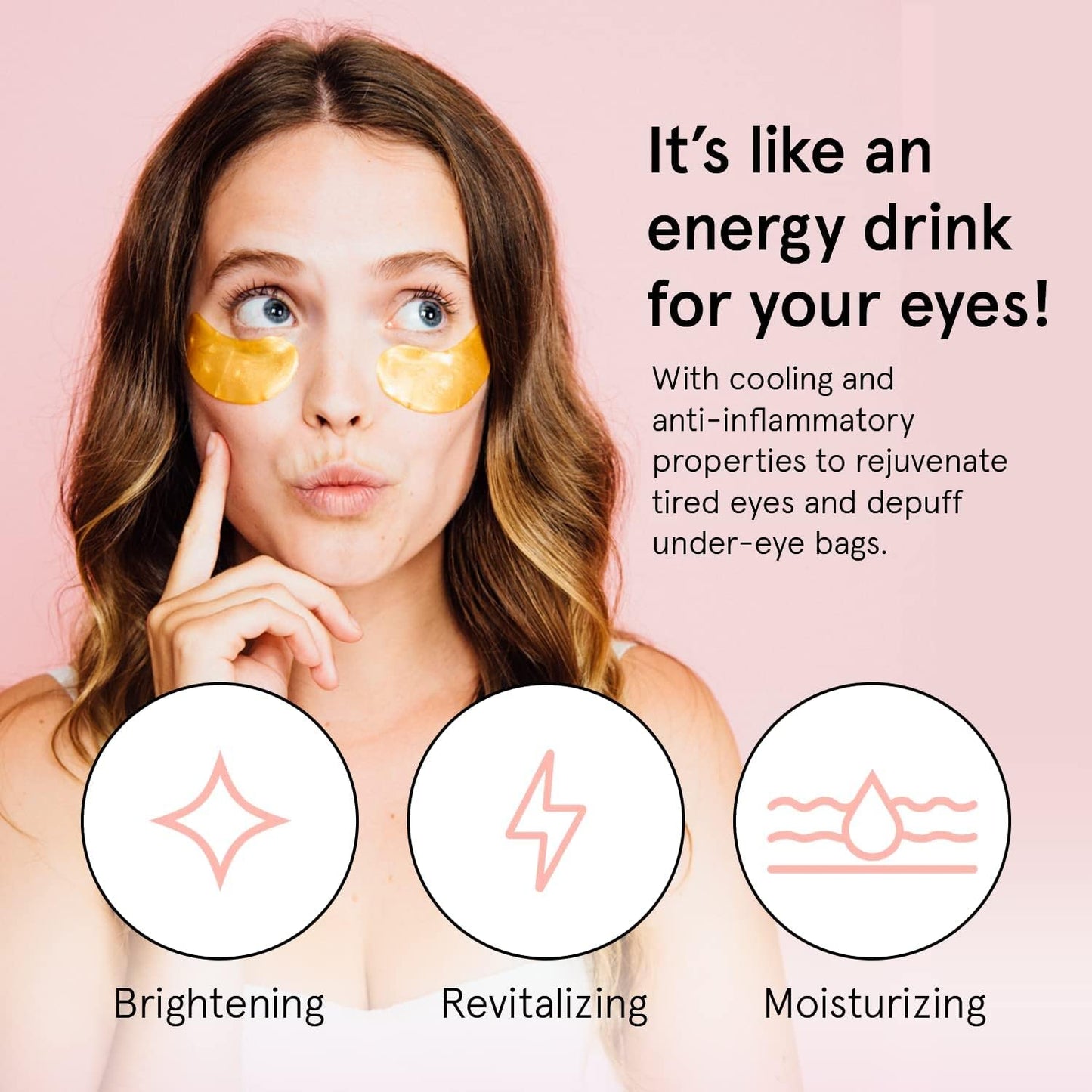 grace & stella Award Winning Under Eye Mask - Travel Essentials - Birthday Gifts for Women - Gel Eye Patches for Dark Circles, Puffy Eyes, Wrinkles, Undereye Bags - Vegan - Self Care (48 Pairs, Gold)