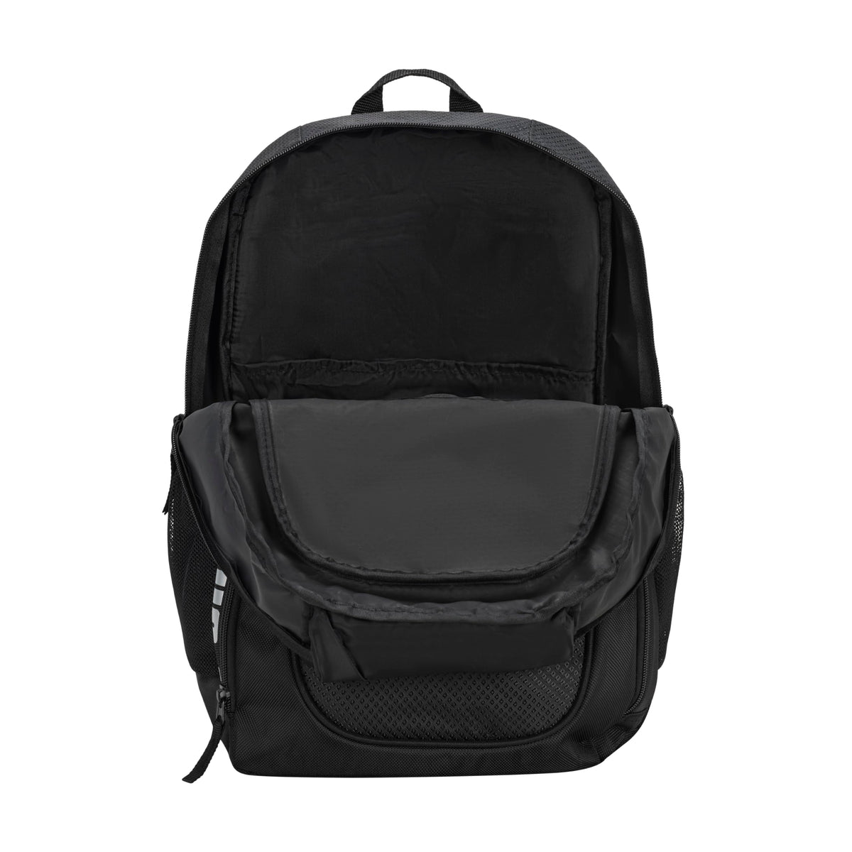PUMA unisex adult Evercat Contender Backpack, Black/Silver, One Size US