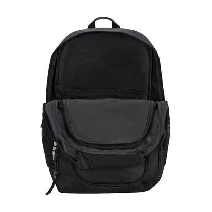 PUMA unisex adult Evercat Contender Backpack, Black/Silver, One Size US