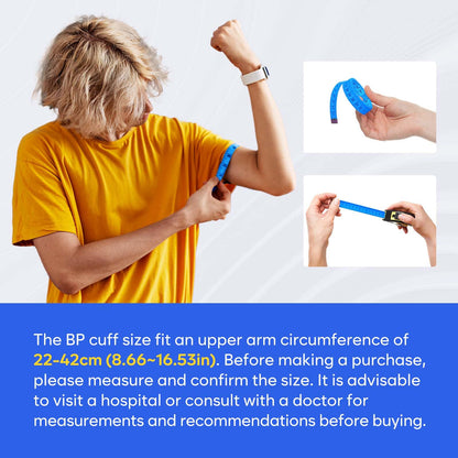 Blood Pressure Monitor for Home Use: Easy@Home Upper Arm Large Cuff BP Machine - Automatic Tensiometer with 3-Color Backlit Hypertension Display and 2 Users, Supports Free MyHeartPal App Scan, EBP-095 - Available at All In One Marketplace Canada