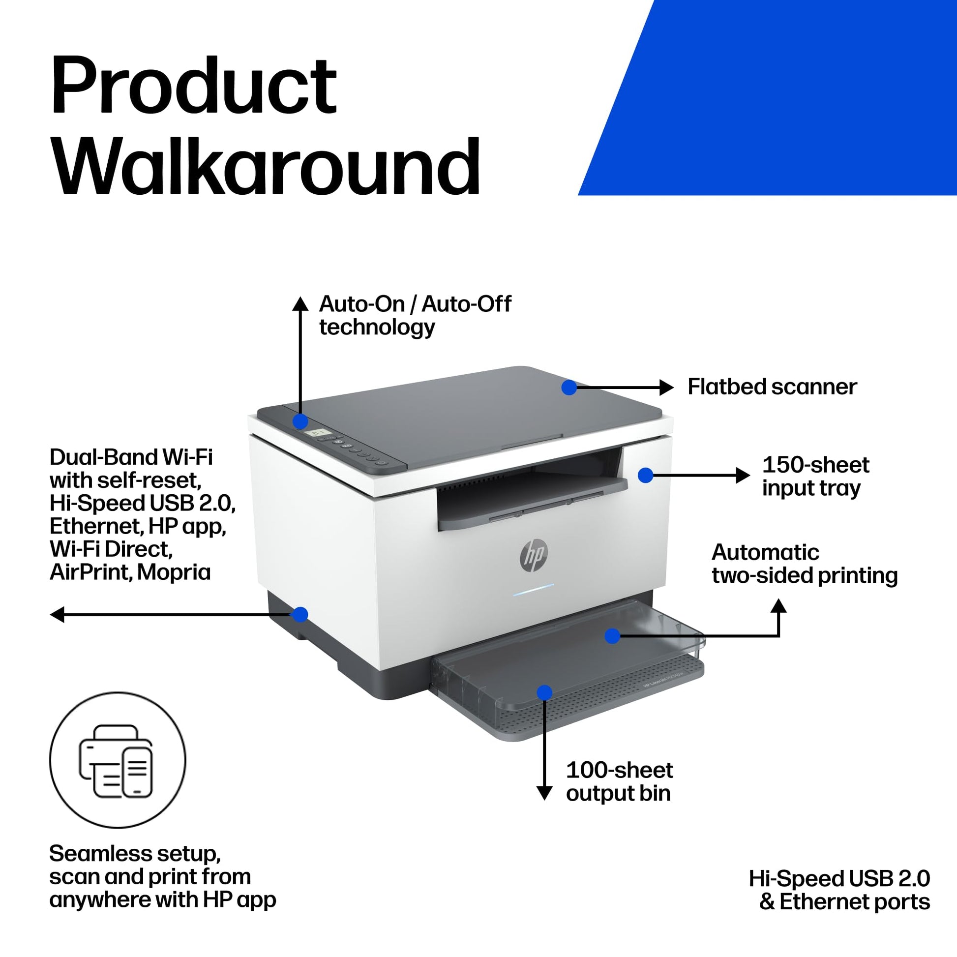 HP LaserJet MFP M234dw Printer | 6GW99F HP