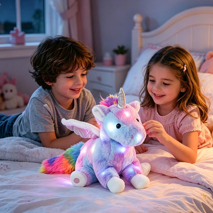 CozyWorld 42CM Light up Rainbow Unicorn Stuffed Animal Glowing Soft Plush 🍁 All In One Marketplace Canada