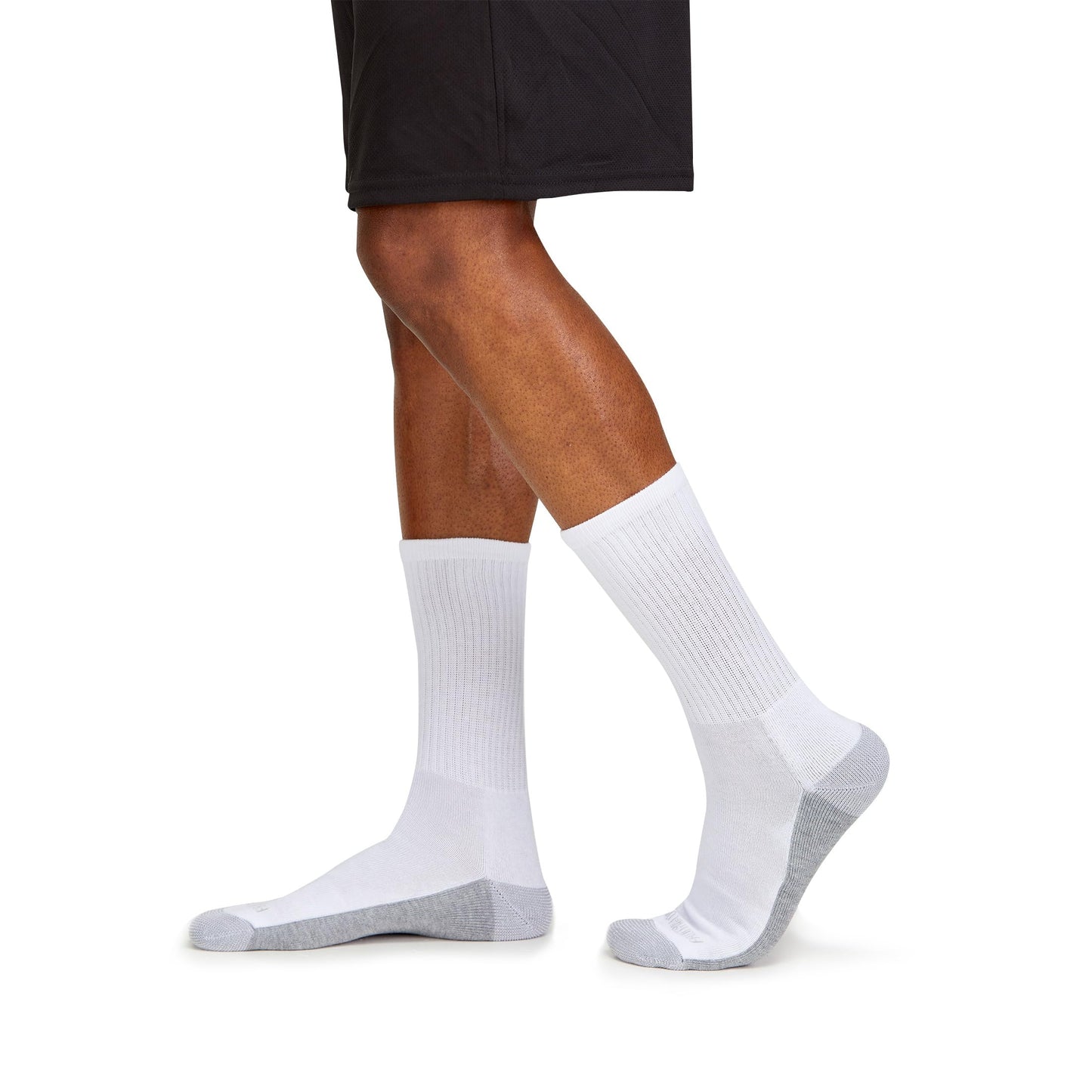 Fruit of the Loom Men's Dual Defense Crew Socks (12 Pack), White, Medium (6 - 12) 🍁 All In One Marketplace Canada