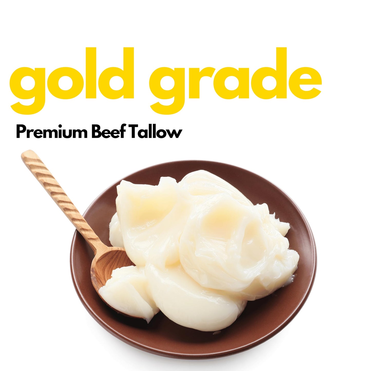 Elo's Premium Beef Tallow 4lb | Canadian-Sourced Rendered Beef Fat | Perfect for Cooking, Frying & Baking | Keto & Paleo Friendly