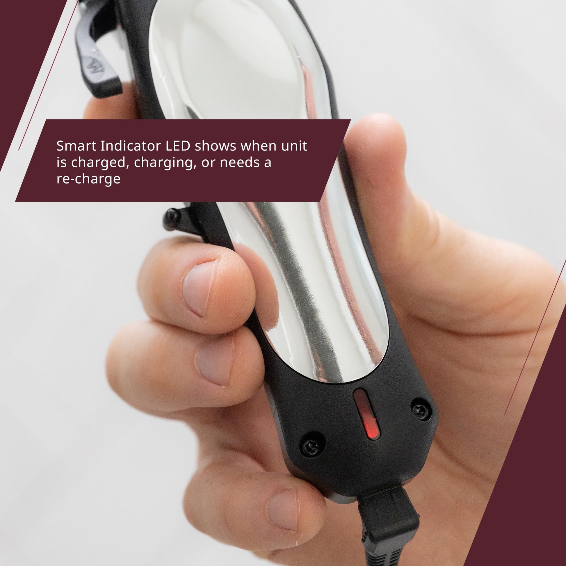 Wahl Elite Pro Cordless Lithium-Ion Hair Clipper Kit – 40% Faster Cutting, Adjustable Taper Lever, Quick-Charge 15 min for 5 min Use – Professional Home Haircutting for Men & Family (Model 3311) Wahl