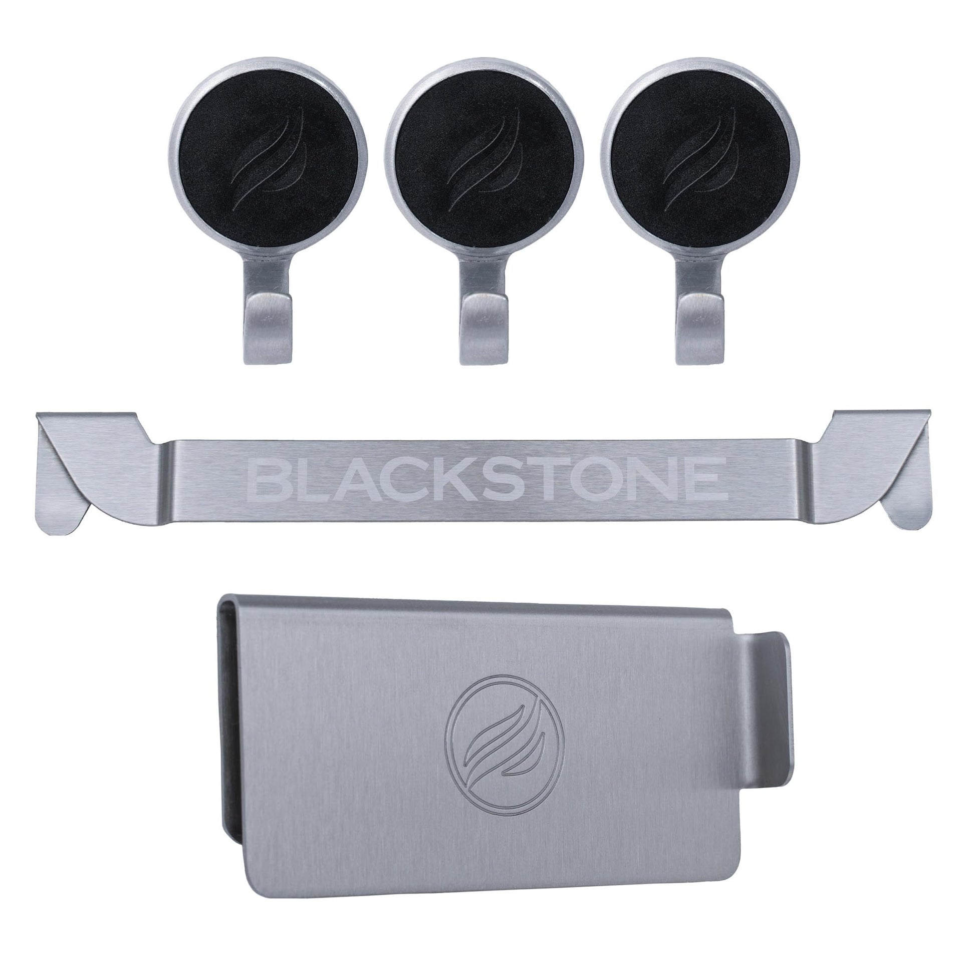 Blackstone 5188 Rear Grease Gate, 3 Magentic Hooks and Tool Holder Combo, Flat Top Griddle Accessories, Stainless Steel Barbeque Cooking Utensil Holder and Grease Guard 🍁 All In One Marketplace Canada Blackstone
