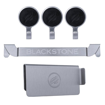 Blackstone 5188 Rear Grease Gate, 3 Magentic Hooks and Tool Holder Combo, Flat Top Griddle Accessories, Stainless Steel Barbeque Cooking Utensil Holder and Grease Guard 🍁 All In One Marketplace Canada Blackstone