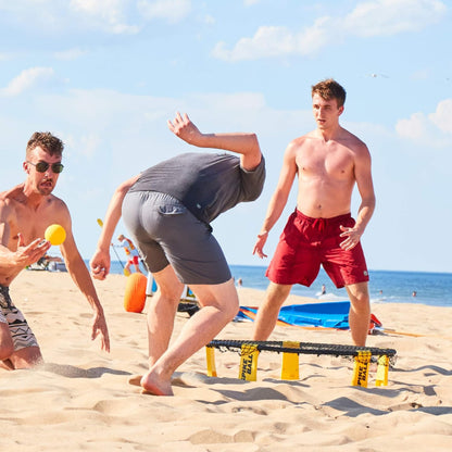 Spikeball Game Set (3 Ball Kit) - Outdoor Indoor Gift for Teens, Family - Yard, Lawn, Beach, Tailgate - Includes Playing Net, 3 Balls, Drawstring Bag, Rule Book