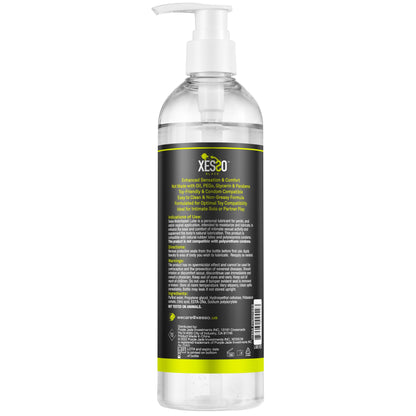 XESSO Water-Based Toy Lube, 354mL, Toy-Safe Personal Lubricant, All-Natural Without Glycerin & Parabens, Non-Staining, Slippery Massage Gel for Women, Men, Couples. Discreet Packaging