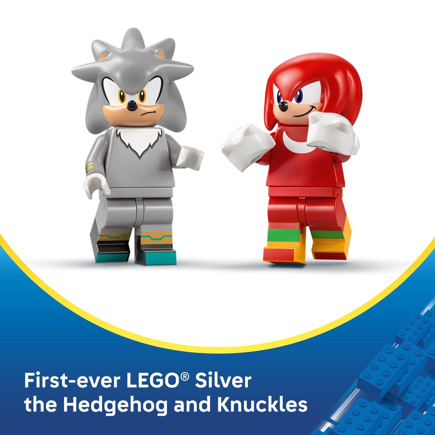 LEGO Sonic The Hedgehog Silver’s Car vs. Knuckles’ Monster Truck Building Toy for Boys & Girls - Racing Playset W/Silver & Knuckles Minifigures for Kids, Ages 8+ - Gift Idea for Birthdays - 77118 LEGO