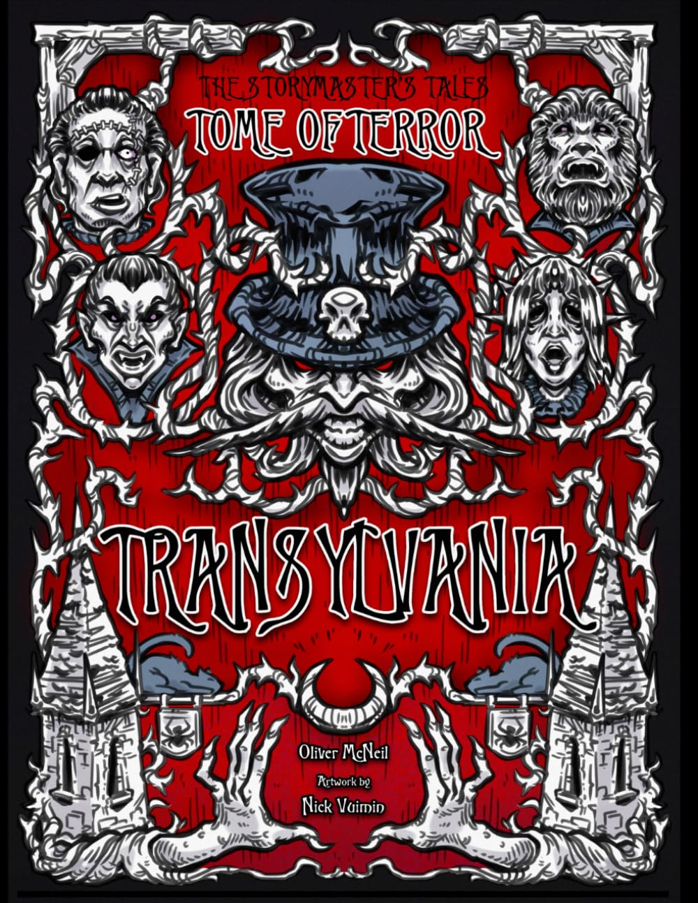 The Storymaster's Tales "Tome of Terror" Transylvania.: Vampire, Werewolf and Frankenstein Horror Family tabletop Role-playing Board game Book. Kids and Adults Solo-5 Players. Not just for Halloween
