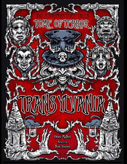 The Storymaster's Tales "Tome of Terror" Transylvania.: Vampire, Werewolf and Frankenstein Horror Family tabletop Role-playing Board game Book. Kids and Adults Solo-5 Players. Not just for Halloween