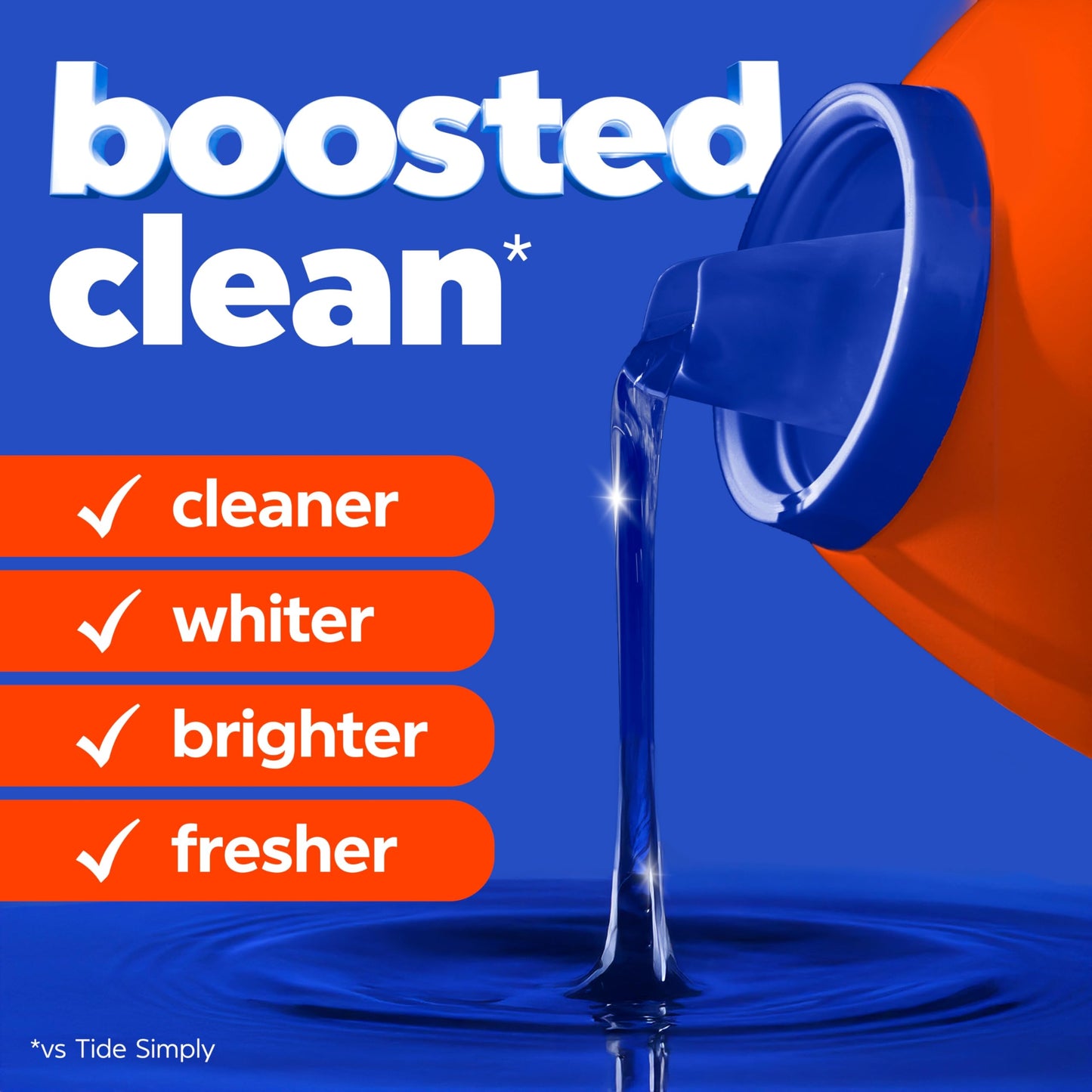 Tide Liquid Laundry Detergent, Iris Bouquet Scent, 100 Loads, Boosted Clean even in cold water, laundry soap, concentrated liquid detergent, 3.69 L Tide