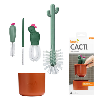 Boon Cacti Bottle Cleaning Brush Set, Terracotta , 4 Piece Set 🍁 All In One Marketplace Canada