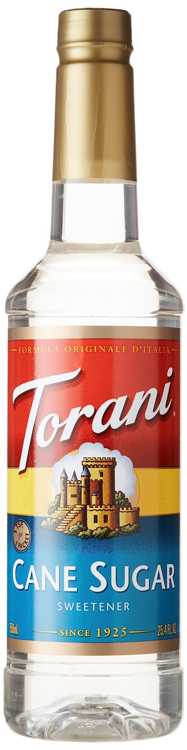 Torani Cane Sugar Syrup, 25.4 oz Bottle
