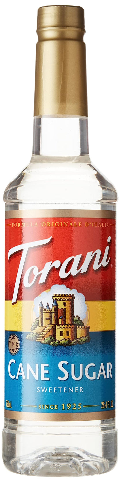 Torani Cane Sugar Syrup, 25.4 oz Bottle