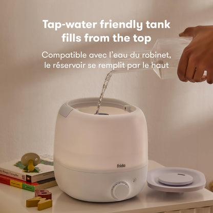 Frida Baby 3-in-1 Cool Mist Top-Fill Humidifier for Large Rooms