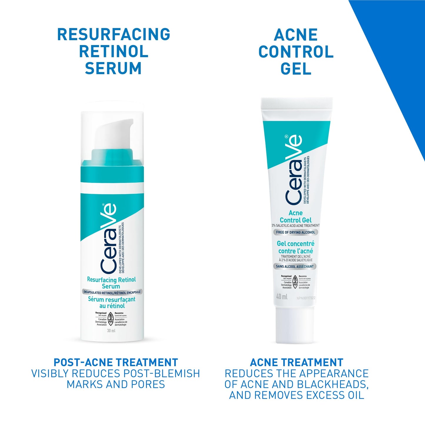CeraVe Resurfacing Retinol Serum For Face with Niacinamide. Helps even Skin Tone & Smoothness, Post-Acne Marks & Pore Minimizer. Gentle, Fragrance-free, Non-Comedogenic, Safe for Sensitive Skin, 30ML