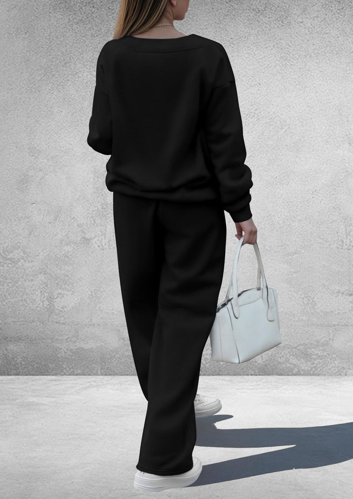 PRETTYGARDEN Womens 2 Piece Outfits Fall Sweatsuits Black,L 🍁 All In One Marketplace Canada