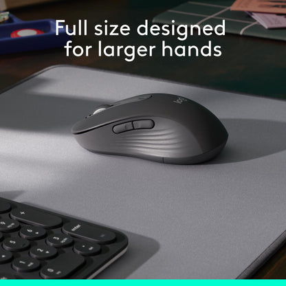 Logitech Signature M650 L Full Size Wireless Mouse - Classic Blue