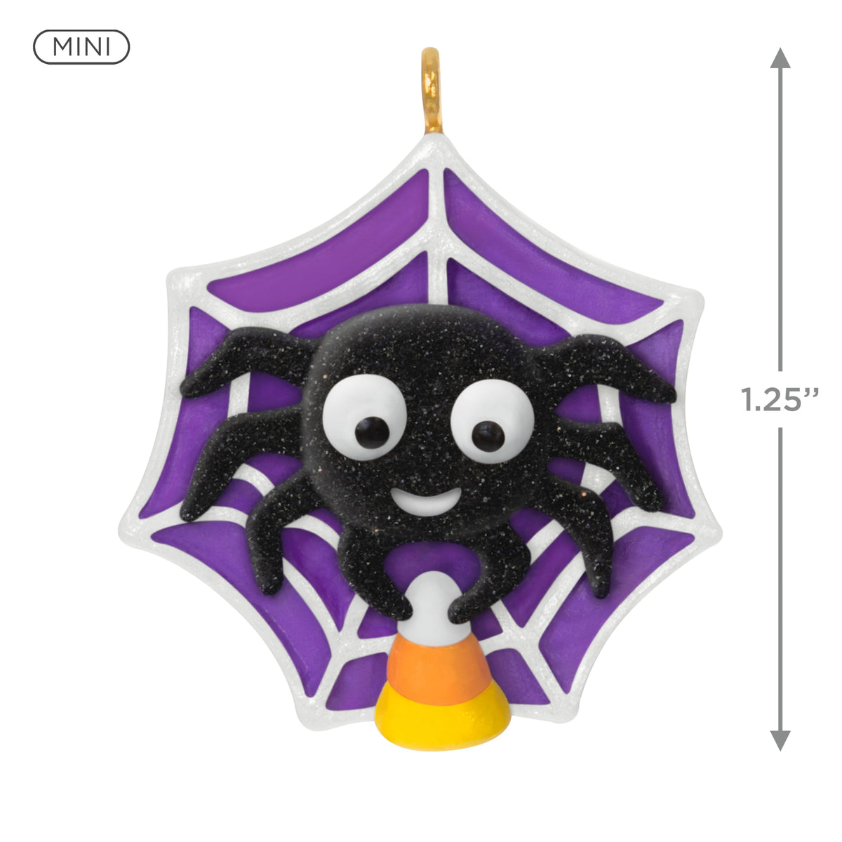 Ornement miniature Hallmark Keepsake 3,2 cm Halloween 2025, petite araignée, décorations d'Halloween
