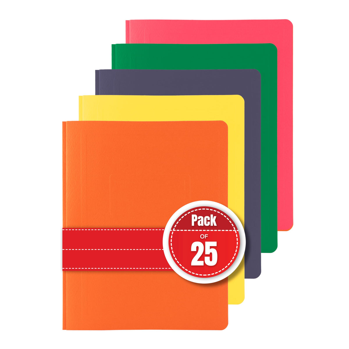 Hilroy 3-Prong Report Covers, 8.5" x 11", 25 Per Pack (06249)