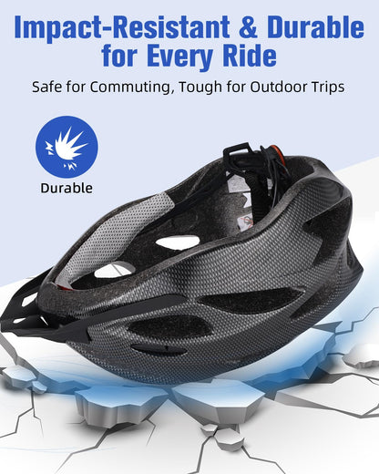 Zacro Bike Helmet Adult Men Women - CPSC Safety Certified Lightweight Bicycle Helmet with Detachable Sun Visor, Mountain Bike Helmet Suitable for Men Women Adults Youth