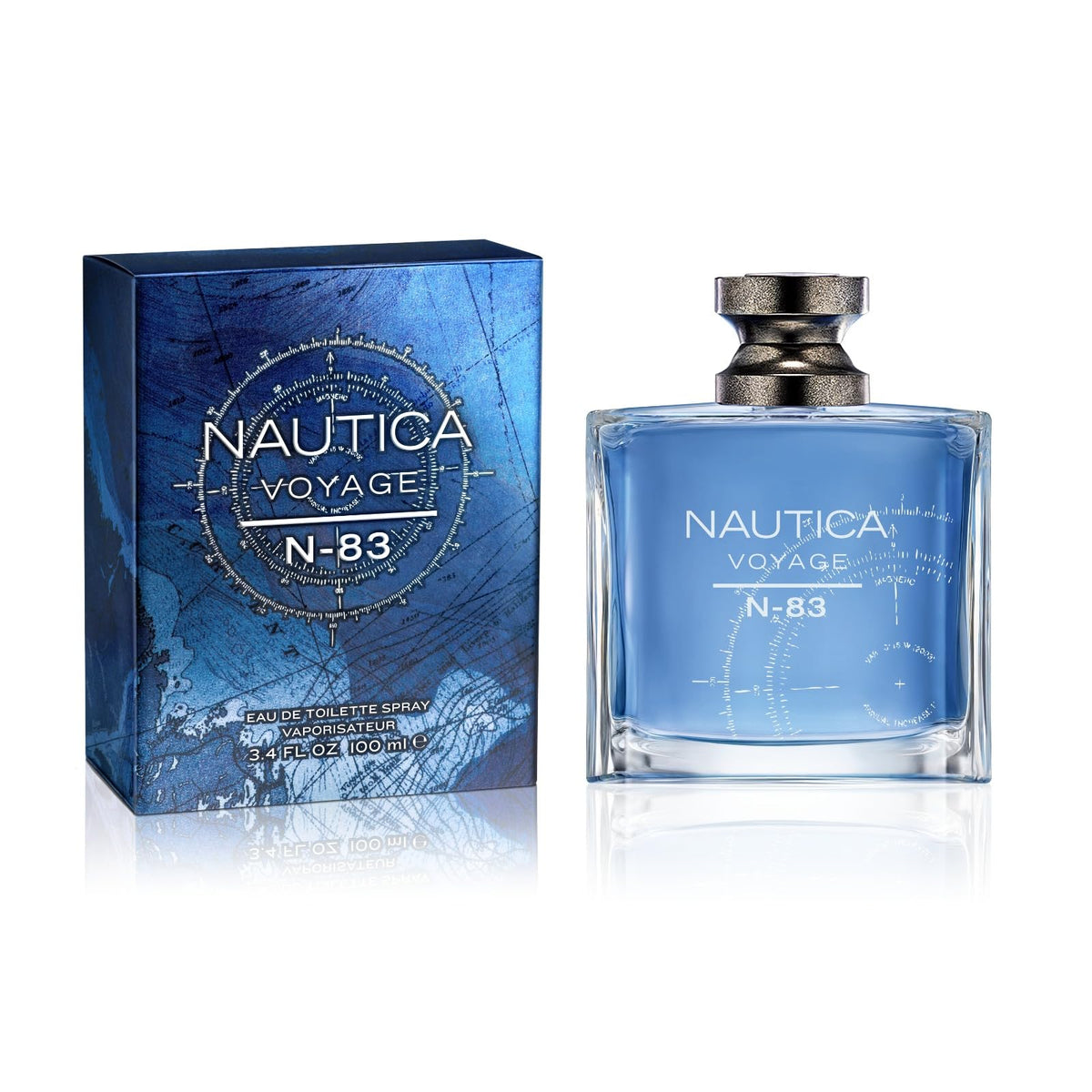Nautica Voyage N-83 - Fresh Ocean, Masculine Scent - Notes of Spearmint, Citrus and Cardamom, 100ml