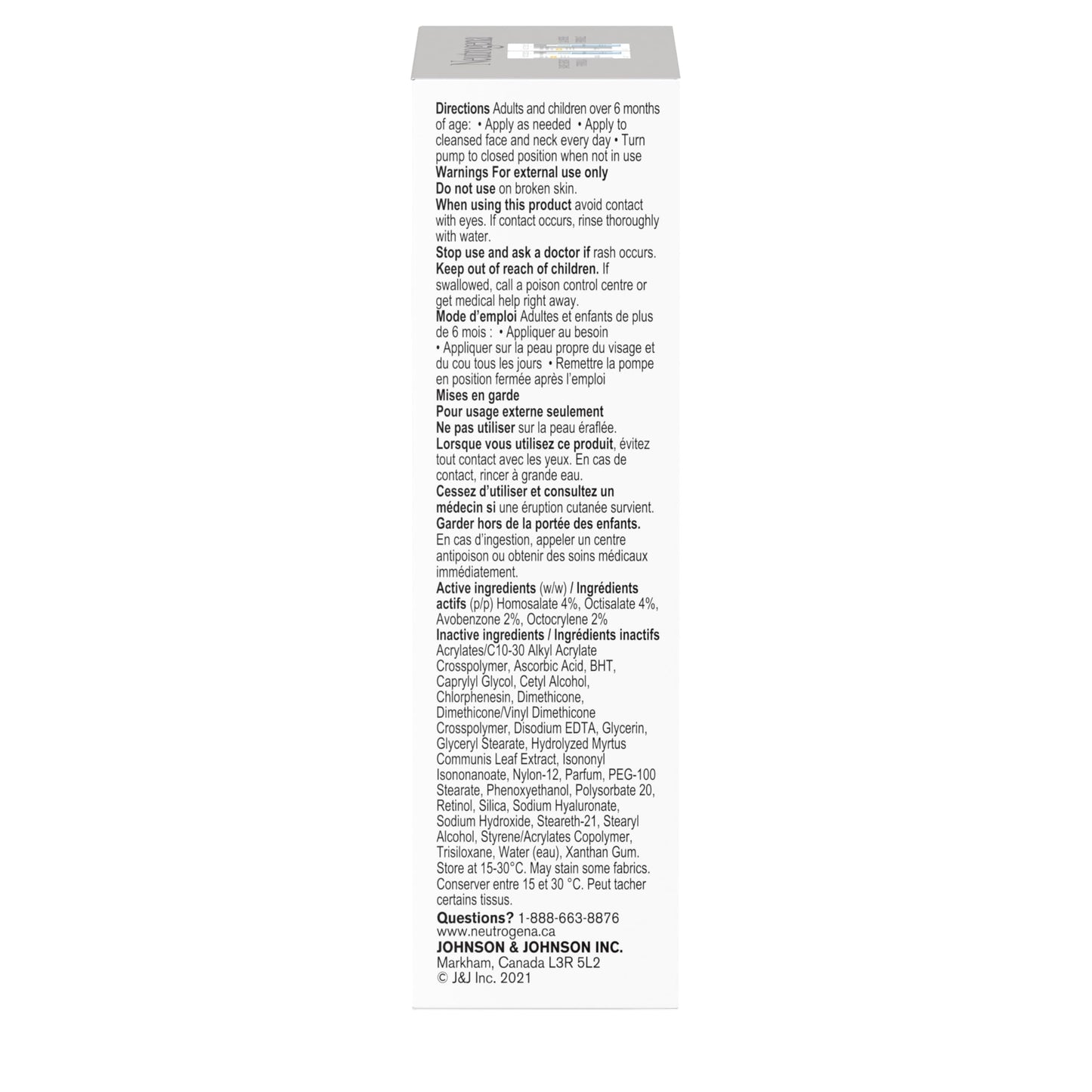 Neutrogena Rapid Wrinkle Repair Moisturizer - Retinol, SPF 30, Glucose, Fine Line Facial Care, Skin Tone, Skin Texture - 29mL 🍁 All In One Marketplace Canada