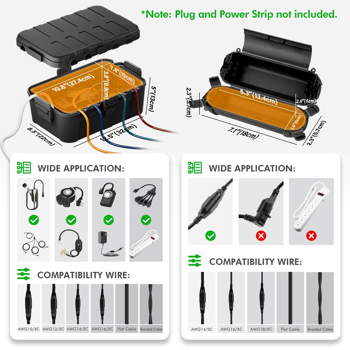 【5 Piece】 RESTMO Outdoor Electrical Box Set（1 x Extra Large + 4 x Small） 🍁 All In One Marketplace Canada