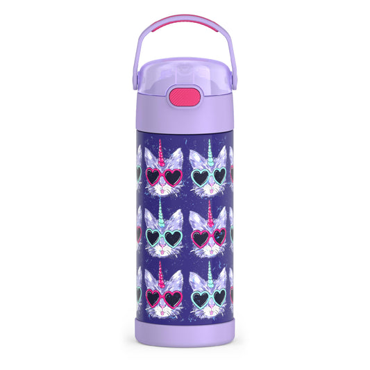 THERMOS FUNTAINER Water Bottle with Straw, 14oz, Cool Caticorns 🍁 All In One Marketplace Canada