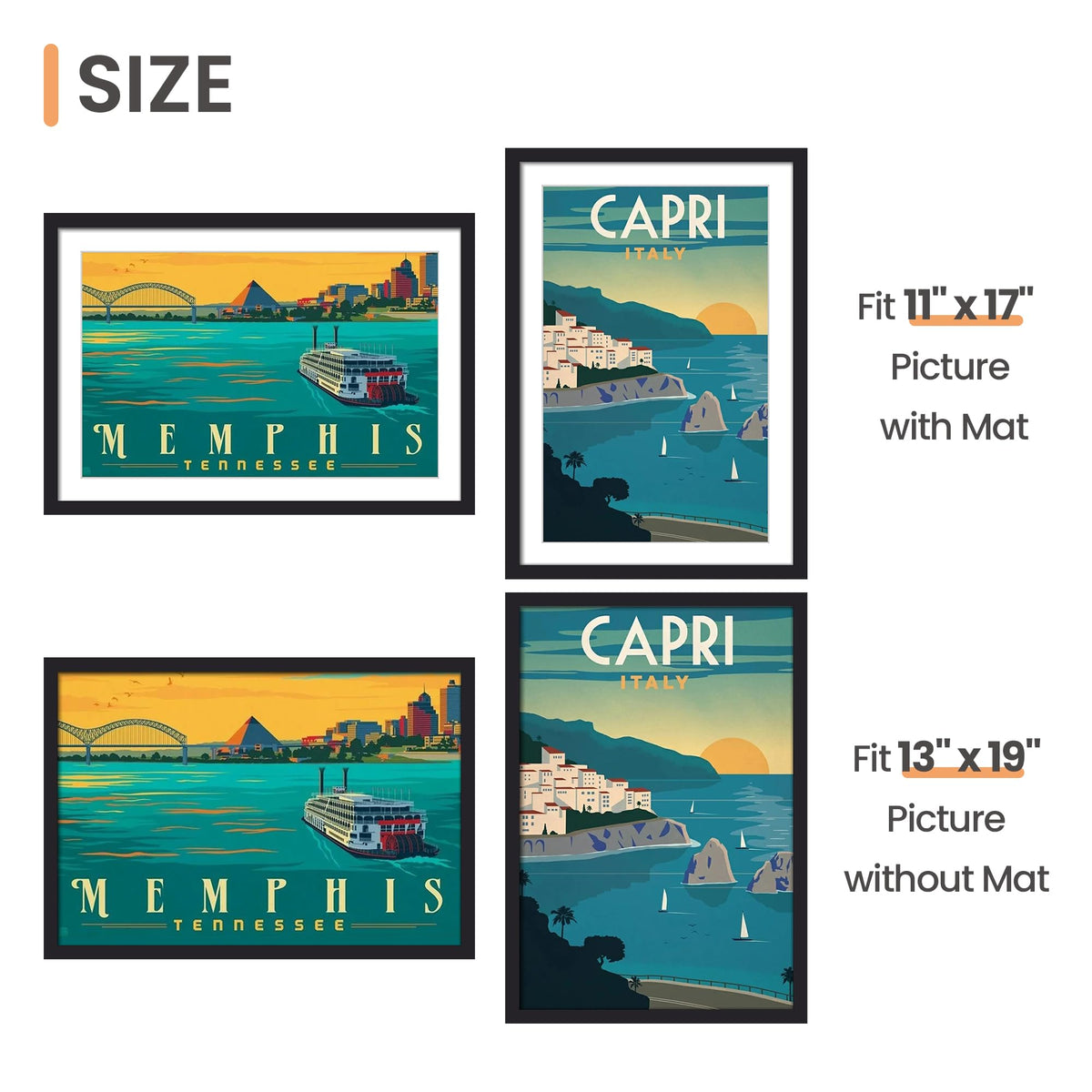 upsimples 13x19 Picture Frame, Black,1 Pack 🍁 All In One Marketplace Canada