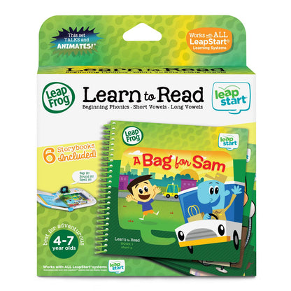 LeapFrog LeapStart Learn to Read Volume 1, 6 Book Set, Beginning Phonics, Short Vowels, Long Vowels LeapFrog