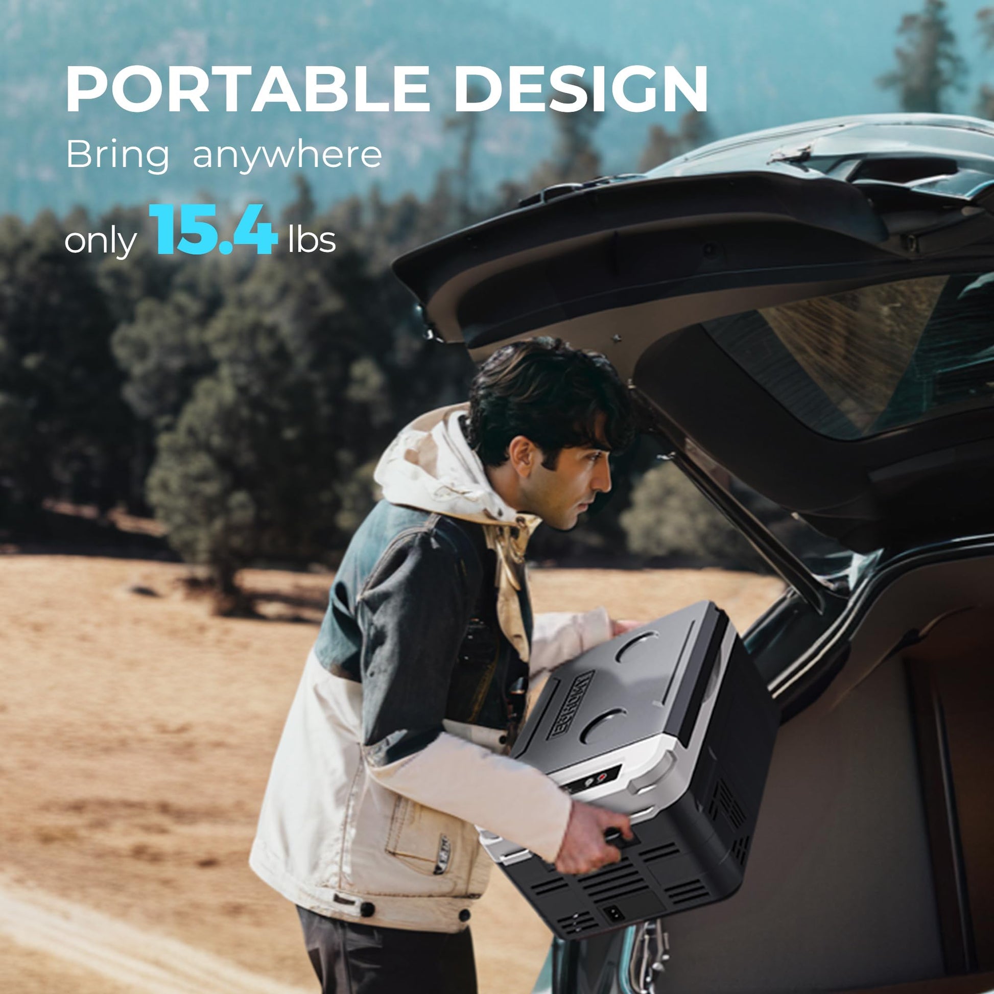 EUHOMY 12 Volt Refrigerator, 11 Quart (10L) Compressor Electric Cooler APP Control, Car Fridge 12/24V DC & 100-240V AC, Car refrigerator -4℉~68℉, Portable Freezer for RV, Camping, Travel EUHOMY