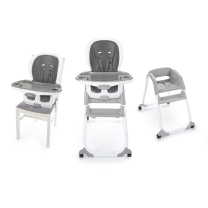 Ingenuity SmartClean Trio Elite 3-in-1 Convertible Baby High Chair, Toddler Chair, and Dining Booster Seat-Slate 🍁 All In One Marketplace Canada