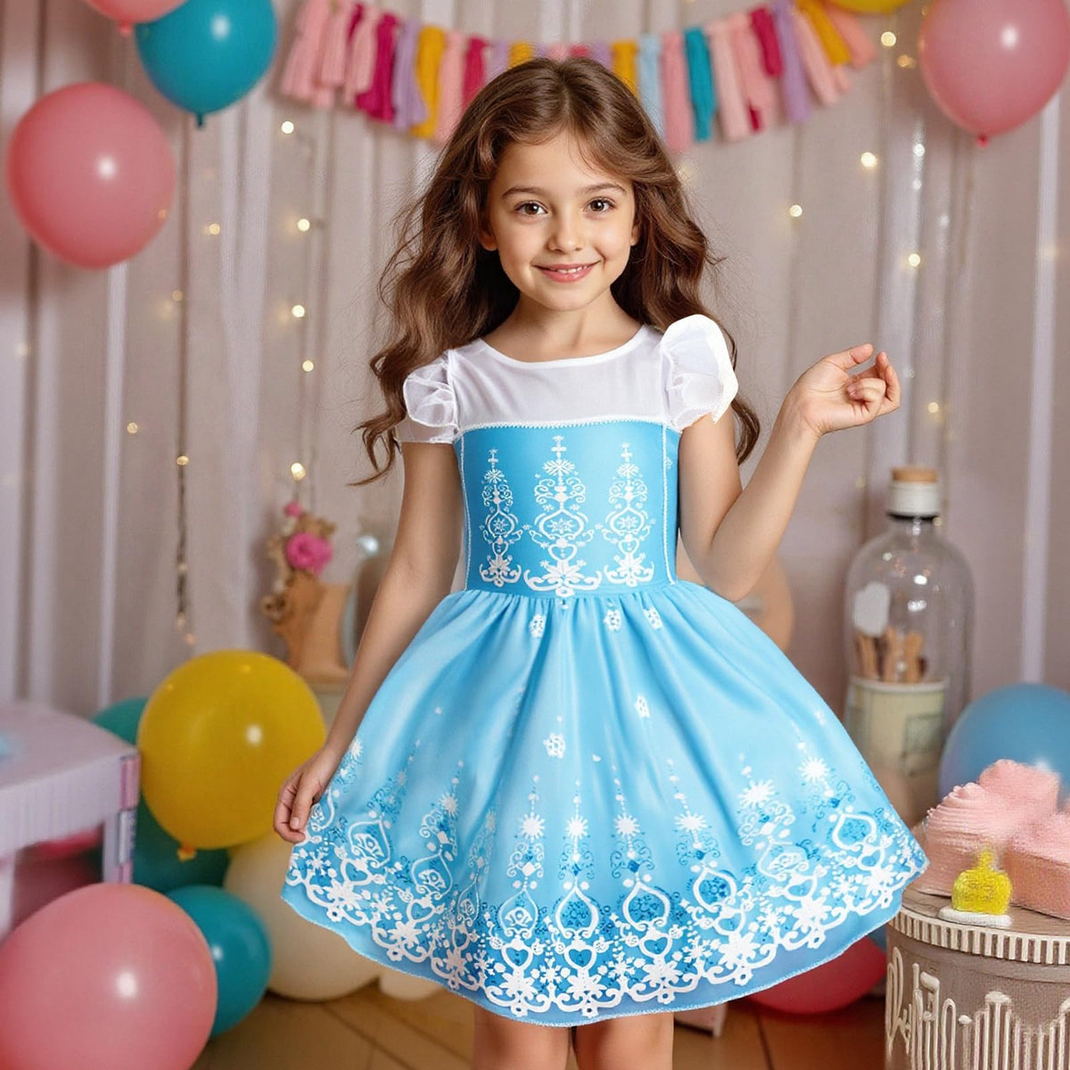 Meland Princess Dress Up for Girls 3-8, Kids Costume with Cape & Toy 🍁 All In One Marketplace Canada