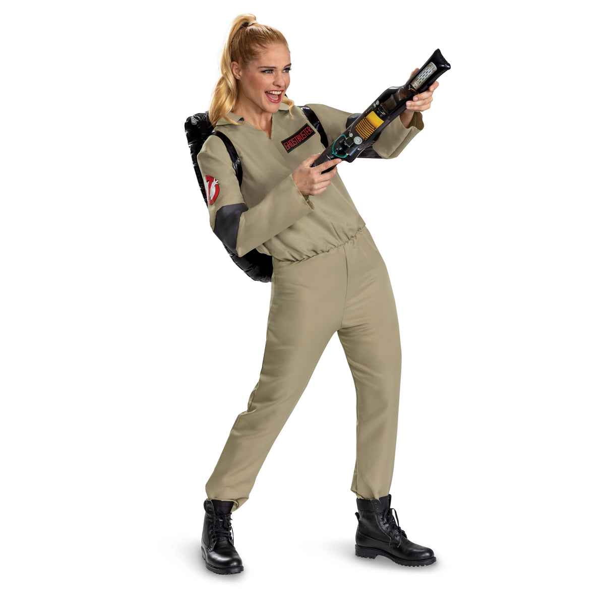 Disguise Ghostbusters Adult Costume, Offiical Ghostbusters Frozen Empire Halloween Costume Jumpsuit, Size XS/S