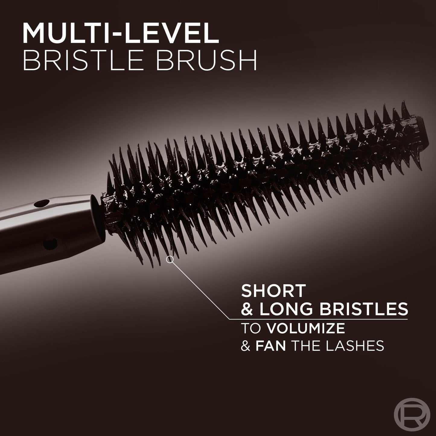 L’Oreal Paris Voluminous Panorama Chromatic Mascara, Volumizing and Lengthening Brown Mascara, Longwear, Smudge-Resistant and Washable, 705 Brown Leather