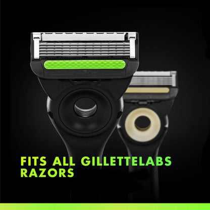 Gillette Labs Razors for Men, Razor Blades Refill, 5-Blade Cartridges, 12 Refills - Available at All In One Marketplace Canada