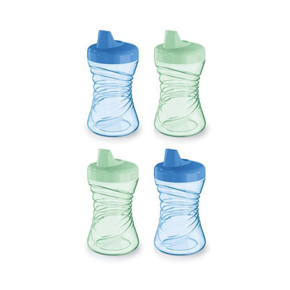 NUK Fun Grips Hard Spout SippyCup, 10 oz (300 mL), Blue & Green, 12+ Months, 4 Pack 🍁 All In One Marketplace Canada
