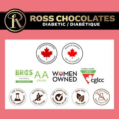 Tablettes de chocolat au lait pur gourmet Ross Chocolates, crémeuses, fondantes en bouche