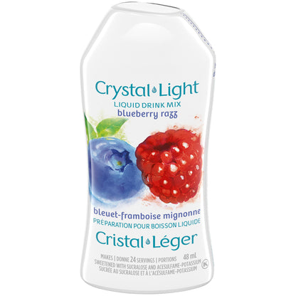 Crystal Light Blueberry Razz Liquid Drink Mix - 48 mL Bottle, 12 Pack Case