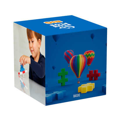 PLUS PLUS - 100 Pcs 30 x 50 mm Big Basic Colors Mix Building Blocks PLUS PLUS