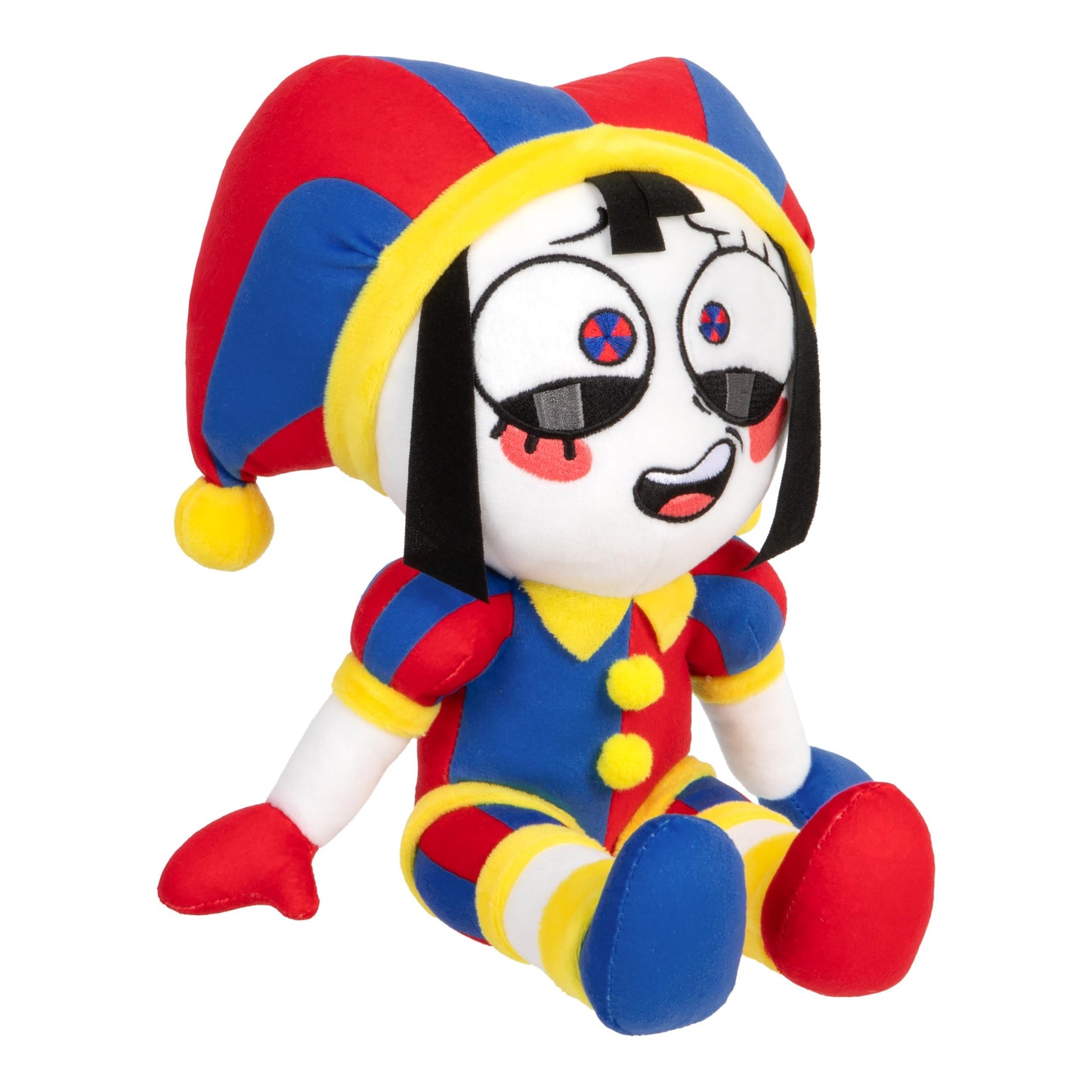 Amazing Digital Circus Large Plush Pomni Figure, 12"/ 30 CM Figure Made with Premium Materials Embroidery, Also Available is The Large Size Plush Caine, Collect Them Both The Amazing Digital Circus