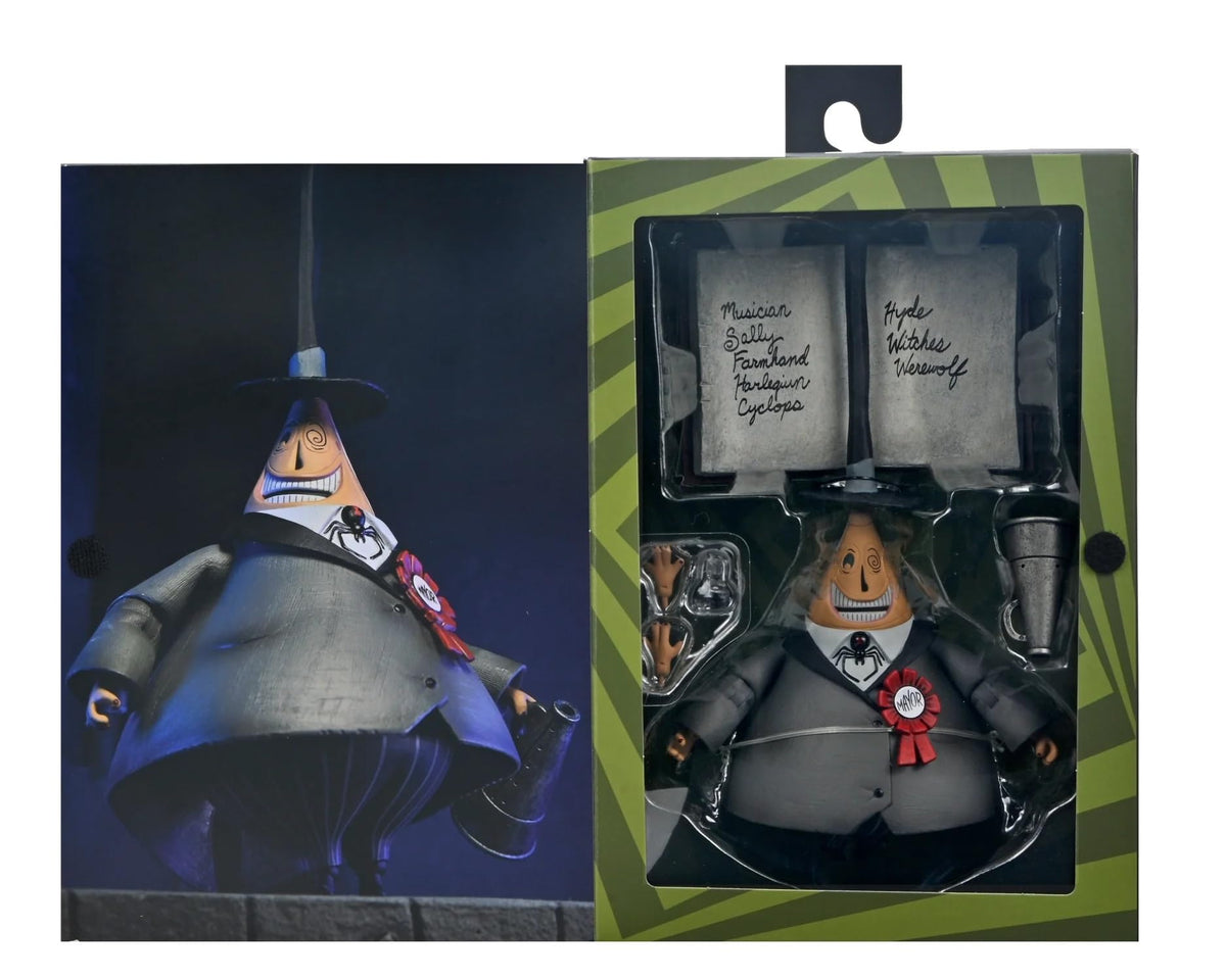 NECA - L'Étrange Noël de monsieur Jack de Tim Burton (Disney) - Figurine articulée du Maire d'Halloween Town à l'échelle 7 pouces