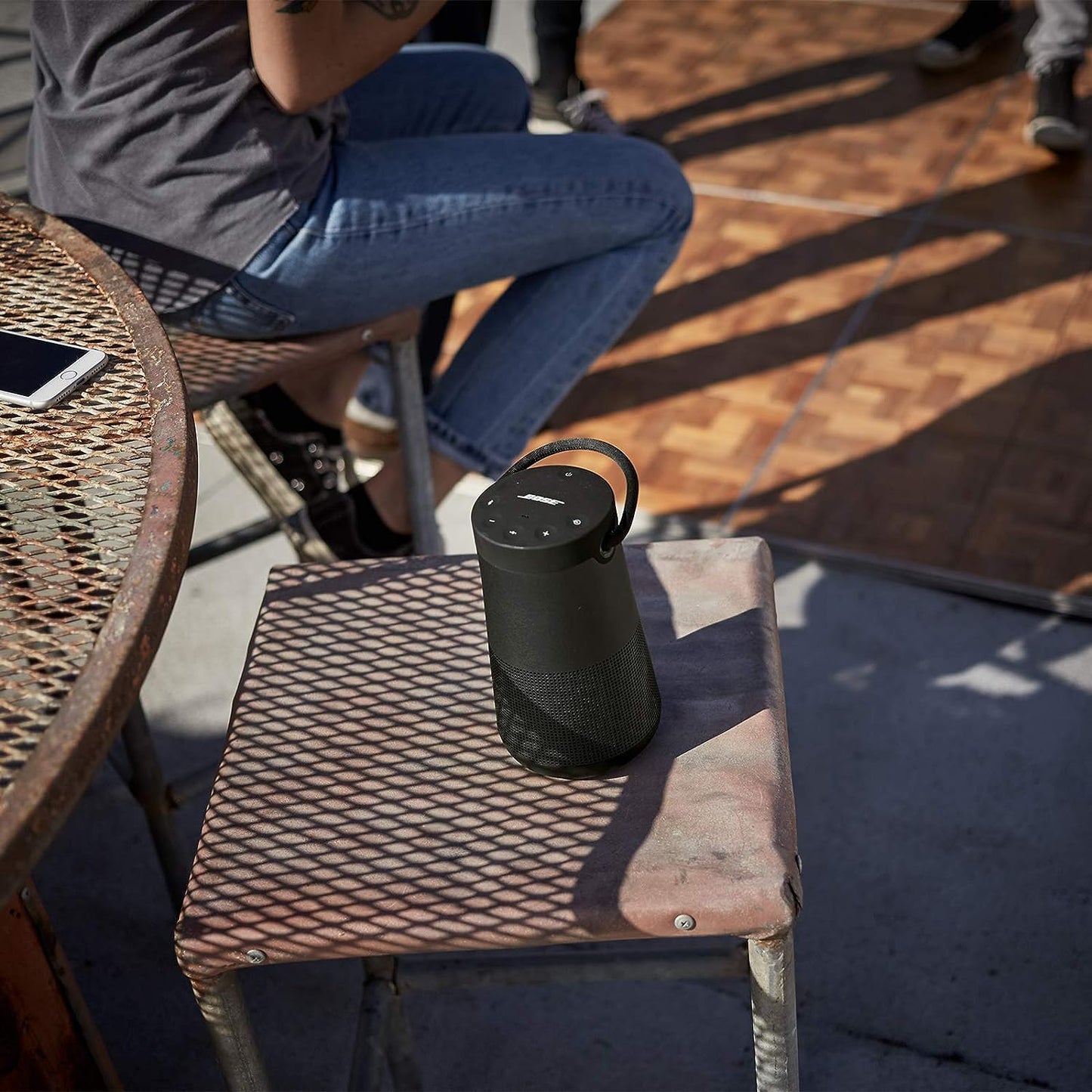 Bose SoundLink Revolve+ (Series II) Portable Bluetooth Speaker - Wireless Water-Resistant Speaker with Long-Lasting Battery and Handle, Black BOSE
