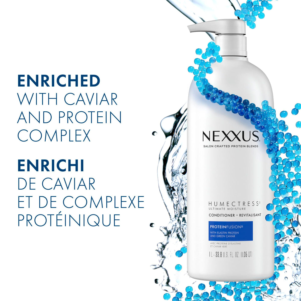 Nexxus Humectress Ultimate Moisture Conditioner ProteinFusion Pump, 1L