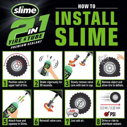 Slime 2-in-1 Tire & Tube Sealant, 946mL 🍁 All In One Marketplace Canada